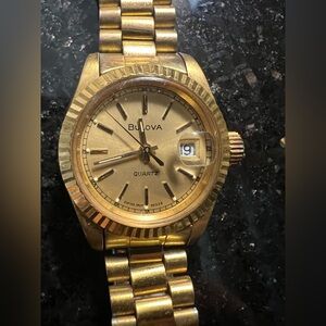 Vintage Bulova Super Seville Calendar Watch